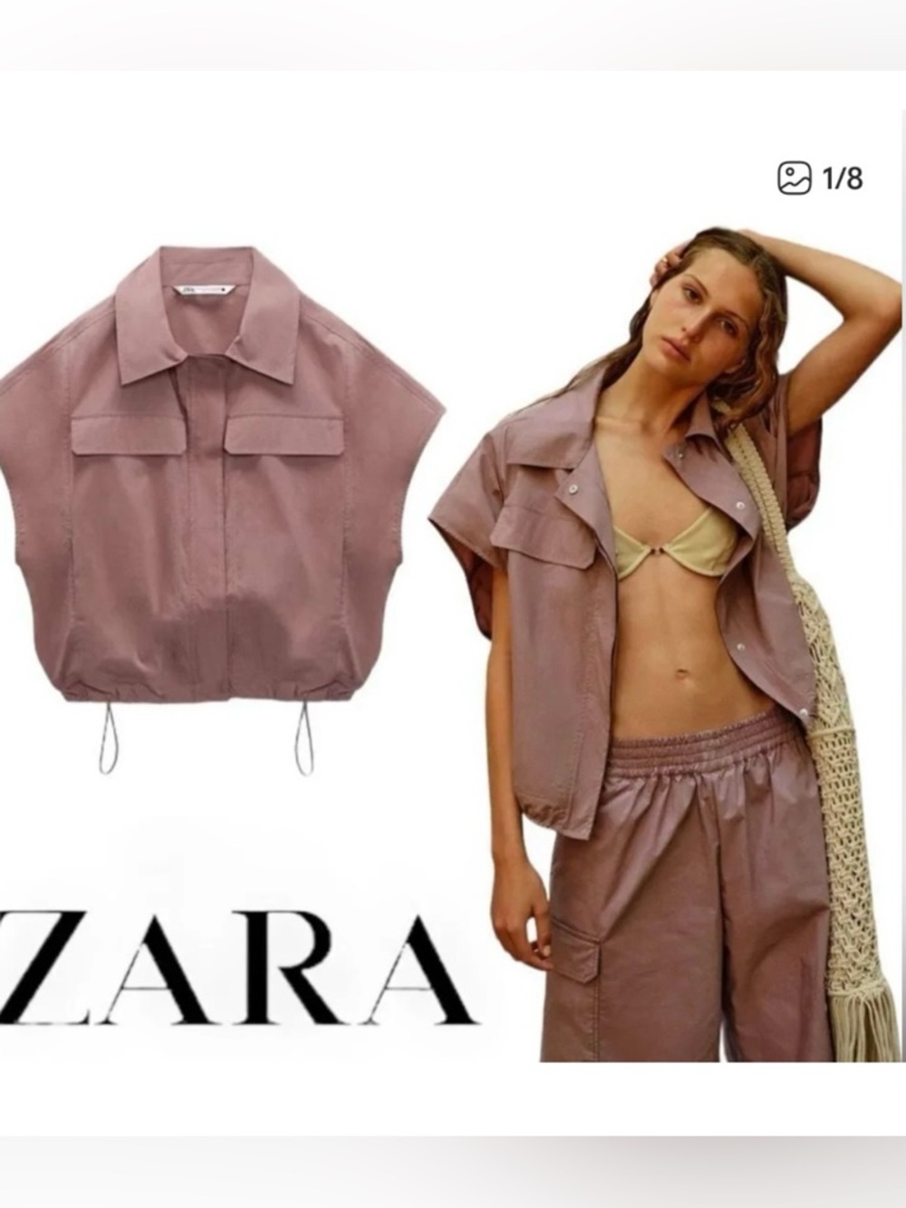 New ZARA Parachute Blouse